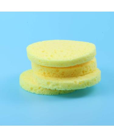 Milisten Round Makeup Sponge - Soft Exfoliating Loofah Pad for Face & Body | Yellow Spa Shower Scrubber - Buy Online on GoSupps.com