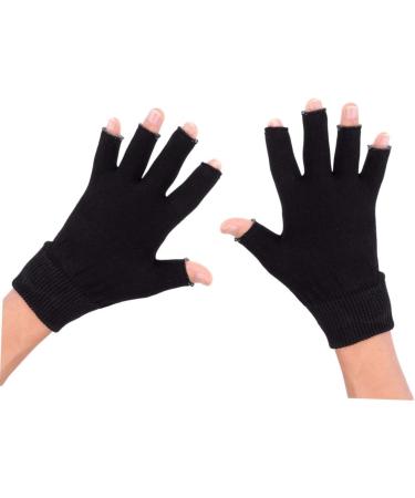minkissy 1 Pair Black Fingerless Gloves Black Gel Spa Gloves Moisturizing Gloves Moisturizing Hand Gloves Whitening Glove Gel Gloves Mositurizing Fingerless Glove Apparel Simple - Buy Online on GoSupps.com