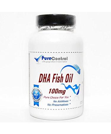 DHA Fish Oil (Emulsified Dry) 100mg // 100 Capsules // Pure // by PureControl Supplements