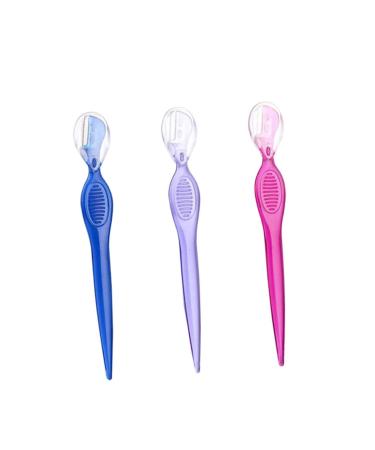 Minkissy 3st facial tools electrical razor Face razor Hand tools Electrorasiser Beauty-Make-up tools eyebrow former Miss Elder power tools portable 12.5x1.5cm blue
