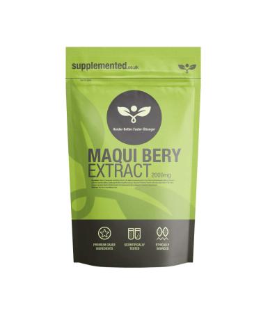 Maqui Berry Extract 2000mg 180 Tablets UK Made. Pharmaceutical Grade