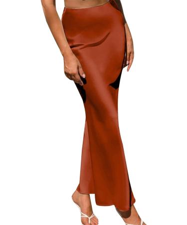 Buy Women's Maxirock - Elegant A-Line Winter Skirt Casual Elastic Waist Mini Beach Skirt in Watermelon Red - Perfect for Dance & Everyday Wear - Buy Online on GoSupps.com