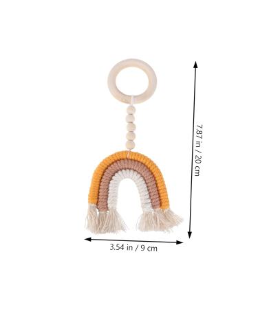 MERRYHAPY Mini Wreath Teether - Infant Molar Soothing Ring for Teething - Bead Garland Teeth Grinding Tool - Wood Household Props - Buy Online on GoSupps.com