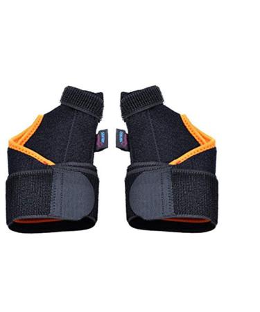 Milisten Pair Sports Thumb Sprain Thumb Immobilizer thumb support thumb splints thumb carpal tunnel syndrome stabilizer Holder breathable Black and Orange