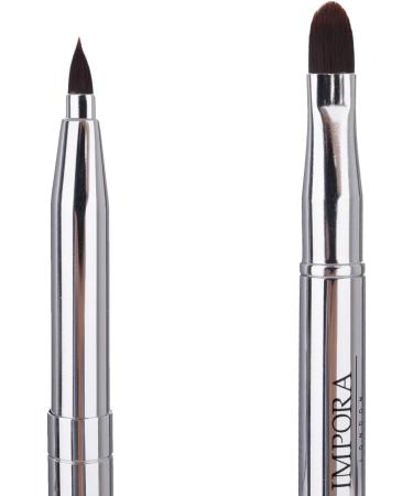Retractable Lip Makeup Brush by Impora London. Perfect for Travel Lightweight Handbag Ready. Lipstick Brush with Lid. - Buy Online on GoSupps.com