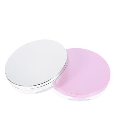 FRCOLOR 2 Pieces Refillable Loose Powder Containers with Mirror Pop-Up - Compact Travel Makeup Case for Loose Powder - Portable Empty Plastic Box for DIY Beauty