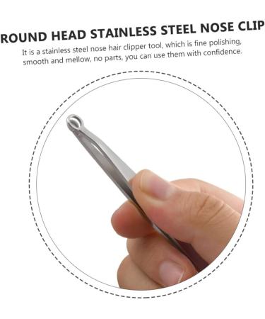 Beaupretty 3 Sets Stainless Steel Nose Hair Clippers - Portable Nasal Trimming Tool for Effortless Brow Grooming | Yellow - 9.8x2.9cm - Buy Online on GoSupps.com