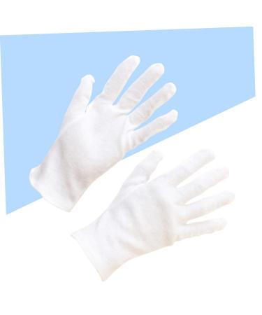 COOLHIYA 12 Pairs Cotton Protective Gloves lab Gloves Hand Muffs Cosmetic moisturizing Gloves Industrial Gloves Coin Jewelry Gloves Inspection Gloves White Cotton Gloves Protection Work M:22X9cm White - Buy Online on GoSupps.com