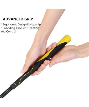 Greatlizard Golf Swing Training Aid - 48 Yellow Golf Trainer for Strength, Flexibility, and Tempo Training - Golf Accessories for Men and Women - Buy Online on GoSupps.com