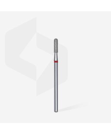 STALEKS PRO - Diamond Bit - Rounded Cylinder (Red Ring) I Attachment for Nail Cutters I Grinding Attachment for Electric Grinding Equipment I Nail Drill Bit for Apparative Manicures and Pedicures
