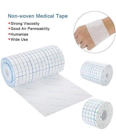 Mesh Breathable Non-Woven Tape Adhesive Bandage Roll - Antibacterial Second Skin Healing Dressing 3.9in x 34ft | Flexible Protective Bandages for Optimal Wound Care - Buy Online on GoSupps.com
