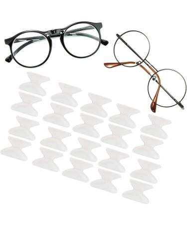 20 Pairs Anti-Slip Silicone Nose Pads for Glasses & Sunglasses - 1.8mm Soft White Eyewear Accessories - Buy Online on GoSupps.com