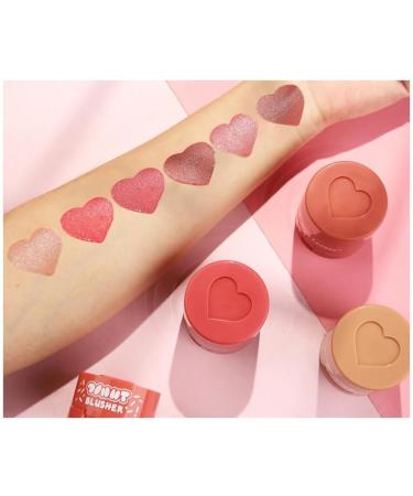 Heart Applicator Blush Stamped Liquid Cushion Blush Natural Long Lasting Light and Breathable Makeup (3) - Buy Online on GoSupps.com