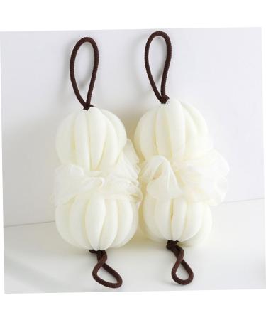Healeved 2pcs Bath Ball & Flower Towel - Gentle Shower Loofah for Sensitive Skin | Perfect Bathroom Accessory for Women & Men - Buy Online on GoSupps.com