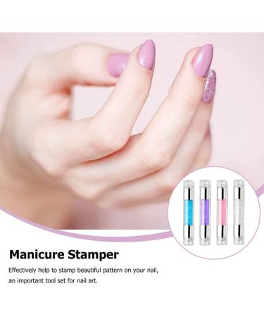 Nail Stamper Kit Nail Printing Tool Nail Polish Pattern Making Aids Nails Seal Mold Nail Stamp Plate Blue Nail Seal - Buy Online on GoSupps.com