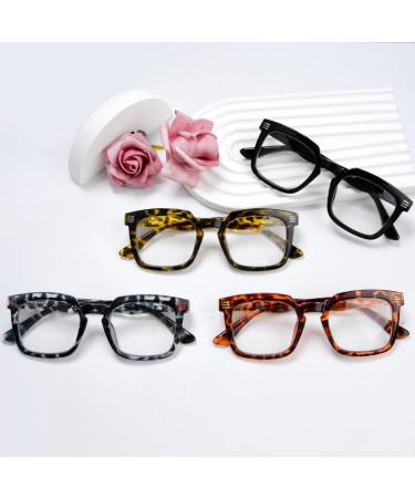 Eyekepper Bifocal Reading Glasses for Women - 4 Pack +1.00 Clear Lens Mix Color Readers - Buy Online on GoSupps.com