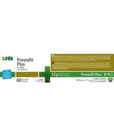 Virte Prostafit Plus: Premium Palmetto Muira Puama Ginseng & Ginkgo Biloba Extract for Men's Health - Boost Vitality & Well-Being - Buy Online on GoSupps.com