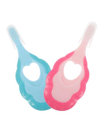 Lurrose 2st baby toothbrush toothbrushes for on the way massage toothbrush for sensitive gums travel children toothbrush hand tools plastic daily use toy travel