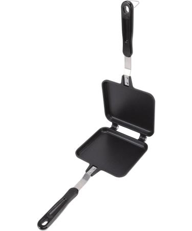 Double Handle Frying Pan Waffle Maker 37 16 4 Non Stick Frying Pan Double Sided Aluminium Alloy with Anti Scalding Handles Pancake Cooking Pot for Kitchen Breakfast - Buy Online on GoSupps.com