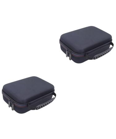 Frcolor 2st storage bag for hair clipper case for safety razor carrier bag for razor razor case travel travel storage for trimmer man eva shockproof accessories