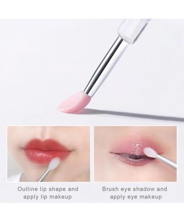 Professional 3-Piece Silicone Lip Brush Set with Lids - Eyebrow Lipstick & Eyeshadow Applicators for Flawless Makeup - Ideal Beauty Tool for Gloss & Masks - Buy Online on GoSupps.com