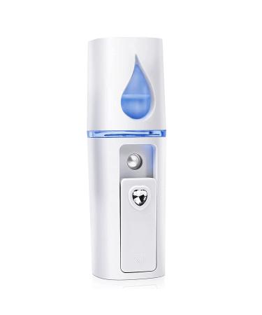 Kqcibz Portable Nano Mister Mini Steamer Atomization Eyelash Extensions with Mirror White