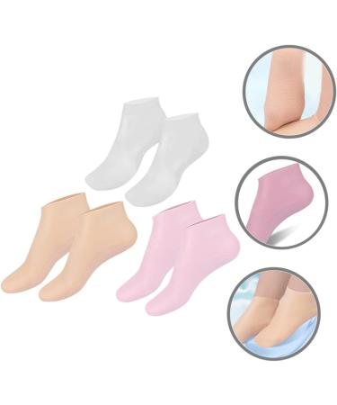 BIUDECO Feet Moisturizing Socks 3 Pairs Moisturizing Socks Aloe Socks Non Socks Foot Care Moisturizing Gel Socks Foot Socks Cracked Heel Repair Foot Lotion Miss Spa Sebs Sole of Foot - Buy Online on GoSupps.com