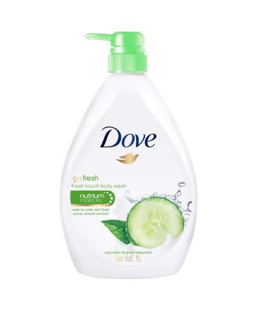 Dove Go Fresh Cucumber & Green Tea Body Wash 33.8 Fl Oz 2-Pack - Buy Online on GoSupps.com