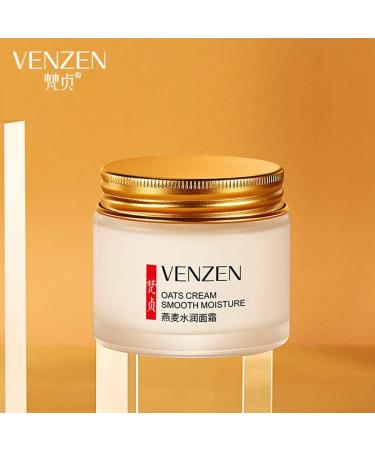 VENZEN Oats Cream Smooth Moisturizing Natural Extract Powerful Nourishment Smoothing Hualuronic Acid Glycerin Delicate Protects Soft Skin - Buy Online on GoSupps.com