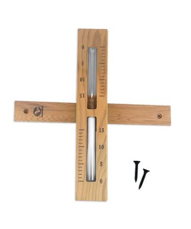 SudoreWell Sauna Hourglass Premium 15 minutes made of dark cedar wood with white sand - Buy Online on GoSupps.com