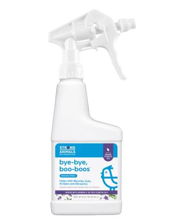 Strong Animals Bye-Bye Boo-Boos - Wound Spray for Backyard flocks containing Organic Lavender and Tea Tree Essentials Oils and Vitamin E