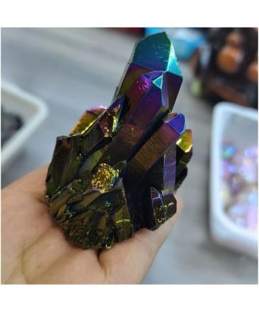Home Decoration Natural Colorful Crystal Cluster Seven Rainbows Electroplating Crystal Stone Home Craft Decorations Stones ZJGIDTEM (Size : 100-150g) - Buy Online on GoSupps.com