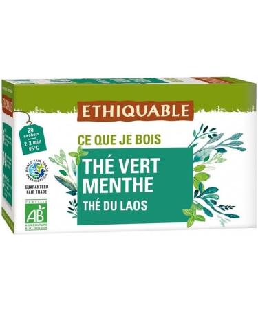 ETHIQUABLE - Th Vert La Menthe Bio 36G - Lot De 4 - Buy Online on GoSupps.com