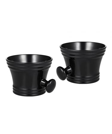Perfk 2 pieces of shaving bowl/rasure tire mug/wet shaving/portable lightly foaming gift rasier cups shaving foam shell for father and husband