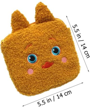 Plush Menstrual Pad Bag - 4pcs Sanitary Paper Pouches, Zipper Coin Purse and Makeup Bag for Women/Girls - Buy Online on GoSupps.com