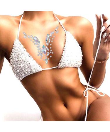 Blindery Rhinestone Face Jewels - Festival Rave Gem Stickers for Women & Girls - 2PCS - Buy Online on GoSupps.com