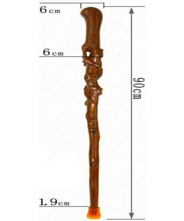 Solid Wooden Cane Portable Lightweight Non-Slip Walking Stick for Hiking Trekking Camping Traveling Climbing 90CM Crutches - Buy Online on GoSupps.com