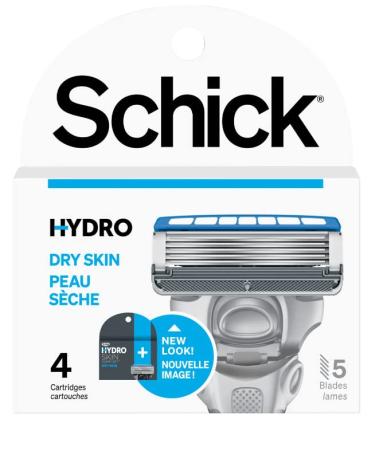 Schick Hydro 5 Razor Refi Size 4 Count (Pack of 3)