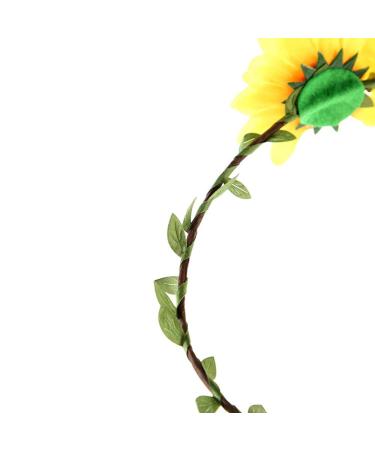 Lurrose 2pcs Sunflower Headband Set | Yellow Daisy Flower Crown & Hairband Accessories for Weddings | Elegant Women's Hair Fashion - Buy Online on GoSupps.com