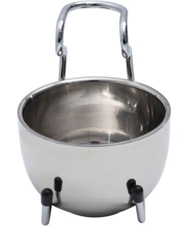 Premium Stainless Steel Healeved Shaving Soap Bowl & Stand Set | Unique Men's Wet Shaving Essentials - Buy Online on GoSupps.com