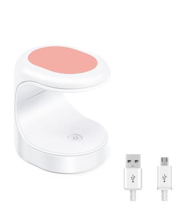 Angnya Mini-UV-LED nail lamp mini-UV light for gelails nail dryers for nails professional LED gel nail light portable UV light for nail art tools at home nail studio (pink) 01rosa