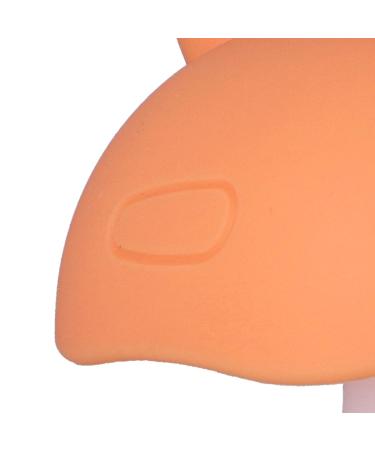 Baby Teething Toy - Food Grade Silicone Teether Mushroom Shaped for Infants Over 4 Months - Pink (Orange) - Buy Online on GoSupps.com
