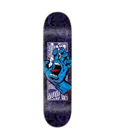 SANTA CRUZ Skateboard Deck Flier Collage Hand 7 Ply Birch, 7.75in x 31.4in