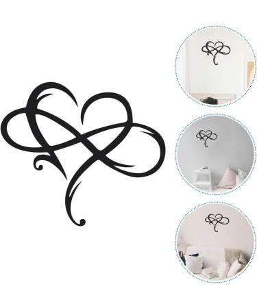ORFOFE 1pc Iron Pendant Heart Decor Fall Decor Heart Shaped Sign Hanging Ornament Wall Hanging Black 38x33cm - Buy Online on GoSupps.com