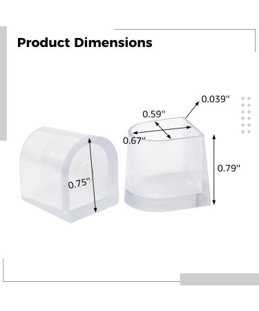 High Transparent Heel Covers for Dance Shoes - Anti-Slip Protectors | 10 Pairs - Perfect for Outdoor Events & Grass - Buy Online on GoSupps.com