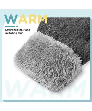 Baby Toddler Furry Winter Gloves - Warm Knit Magic Mittens with Fleece Lining for Kids 0-3 Years - Brown - Buy Online on GoSupps.com