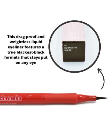 ONE/SIZE by Patrick Starrr Point Made Waterproof Liquid Eyeliner Pen - Smudgeproof Longwear Black Eyeliner - Buy Online on GoSupps.com