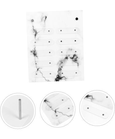 Ipetboom Nail Display Board Coloured Card Pearl Scrunchies for Women False Nail Tip Sample Display Nail Color Chart Display Nail Art Showing Display Holder Acrylic Nail Polish Detachable - Buy Online on GoSupps.com