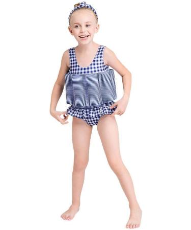 IMEKIS Unisex Kids' One-Piece Swimwear - Adjustable Buoyancy Bathing Suit for 3-4 Years - Blue Grille Swimming Aid - Buy Online on GoSupps.com