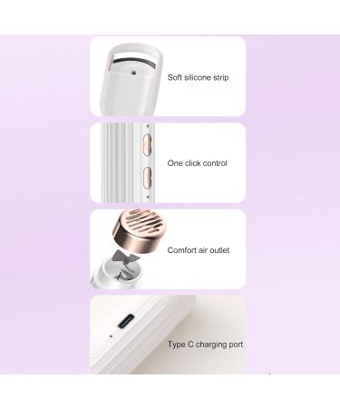 Buy Electric Heated Eyelash Curler - 2 in 1 Adjustable Temperature | Quick Drying Portable Curling Tool - Buy Online on GoSupps.com
